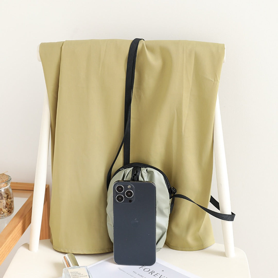 Adorable Mini Mobile Phone Bag for Females – Trendy Versatile Nylon Shopping Small Crossbody Bag
