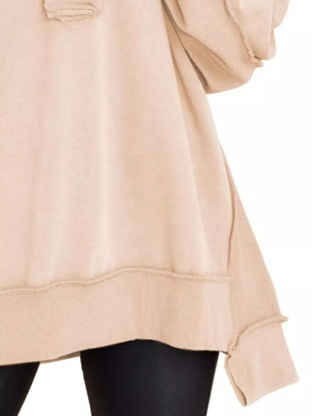 Half Snap Long Sleeve Sweatshirt