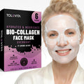 Bio-Collagen Hydrogel Face Mask, Hydrating & Nourishing Mask with Collagen, Hyaluronic Acid & Niacinamide, 6 masks