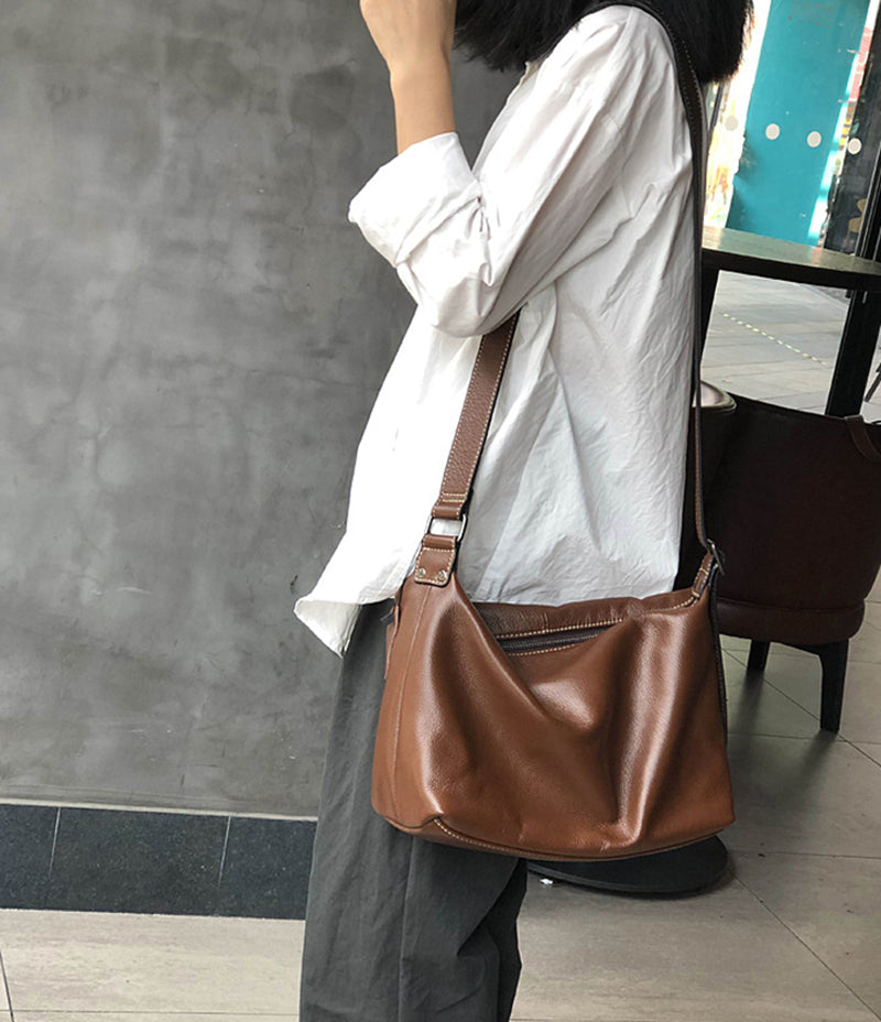 Full Grain Leather Crossbody Bag Leather Shoulder Bag For Women Gift For Women