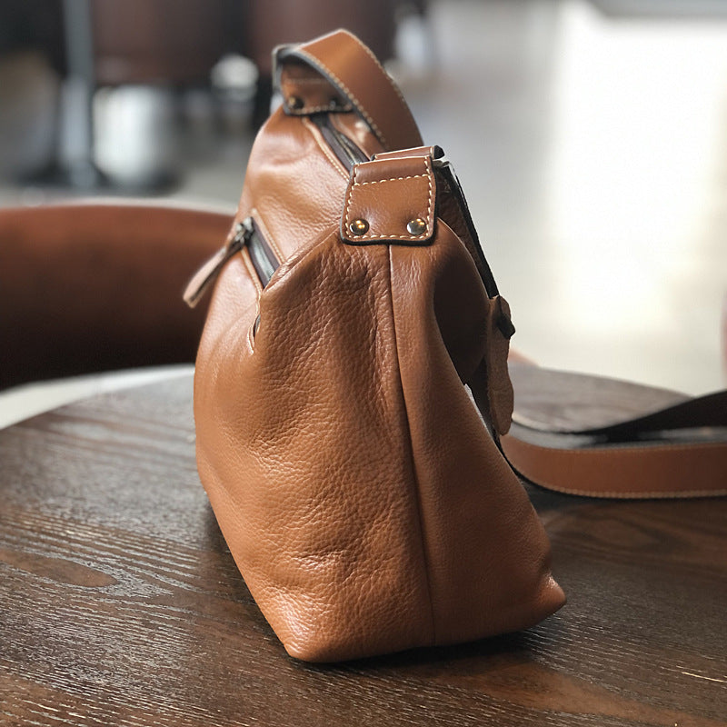 Full Grain Leather Crossbody Bag Leather Shoulder Bag For Women Gift For Women