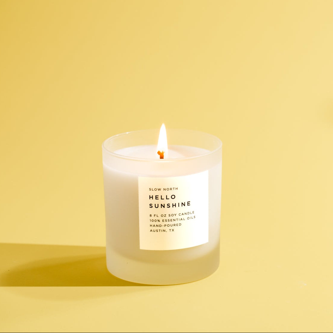 Hello Sunshine - Signature Candle (Grapefruit + Geranium + Lime)
