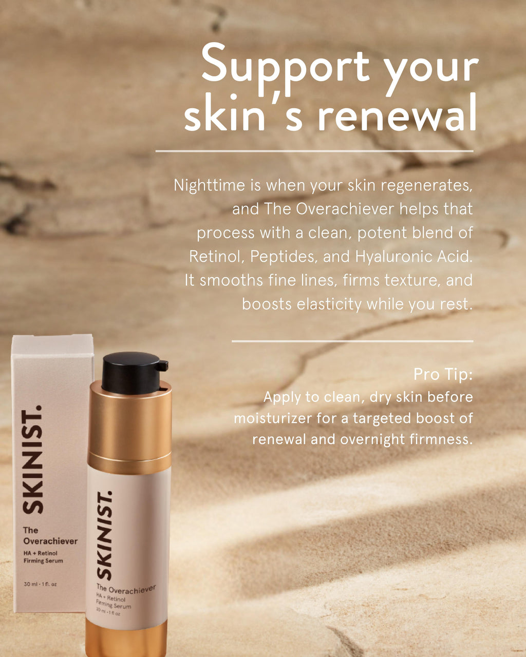 The Overachiever Hydrating Serum with Hyaluronic Acid and Retinol
