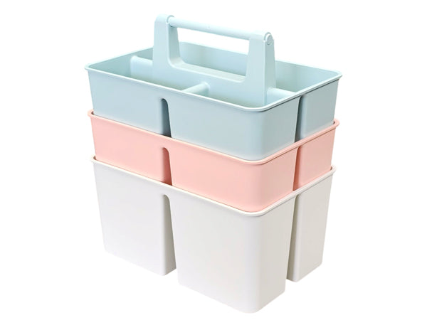 Enjoy Organizer-Shower Caddy Organizer with Handle, 3 Compartments, Portable Storage Bin for Bathroom, Dorm, Gym -Made In USA