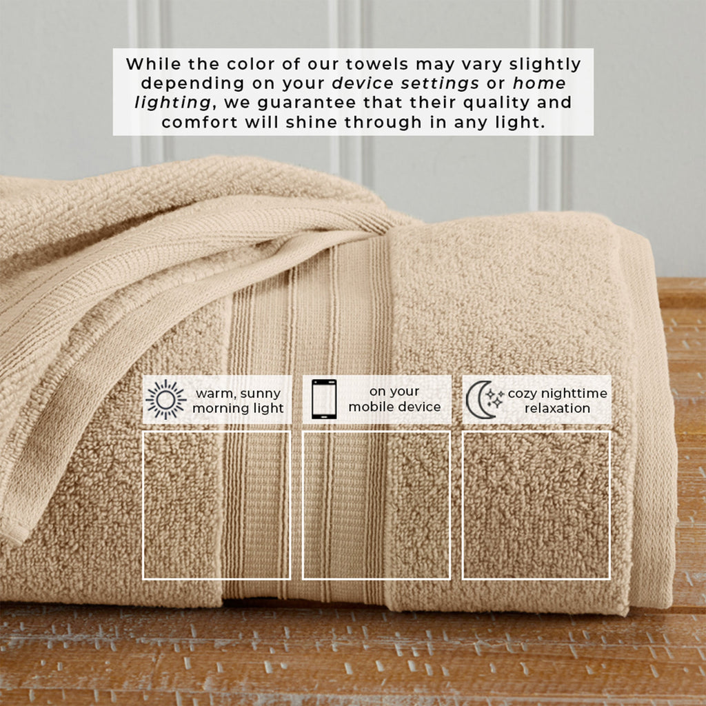 100% Cotton Premium Bath Towel Set - Chiara Collection