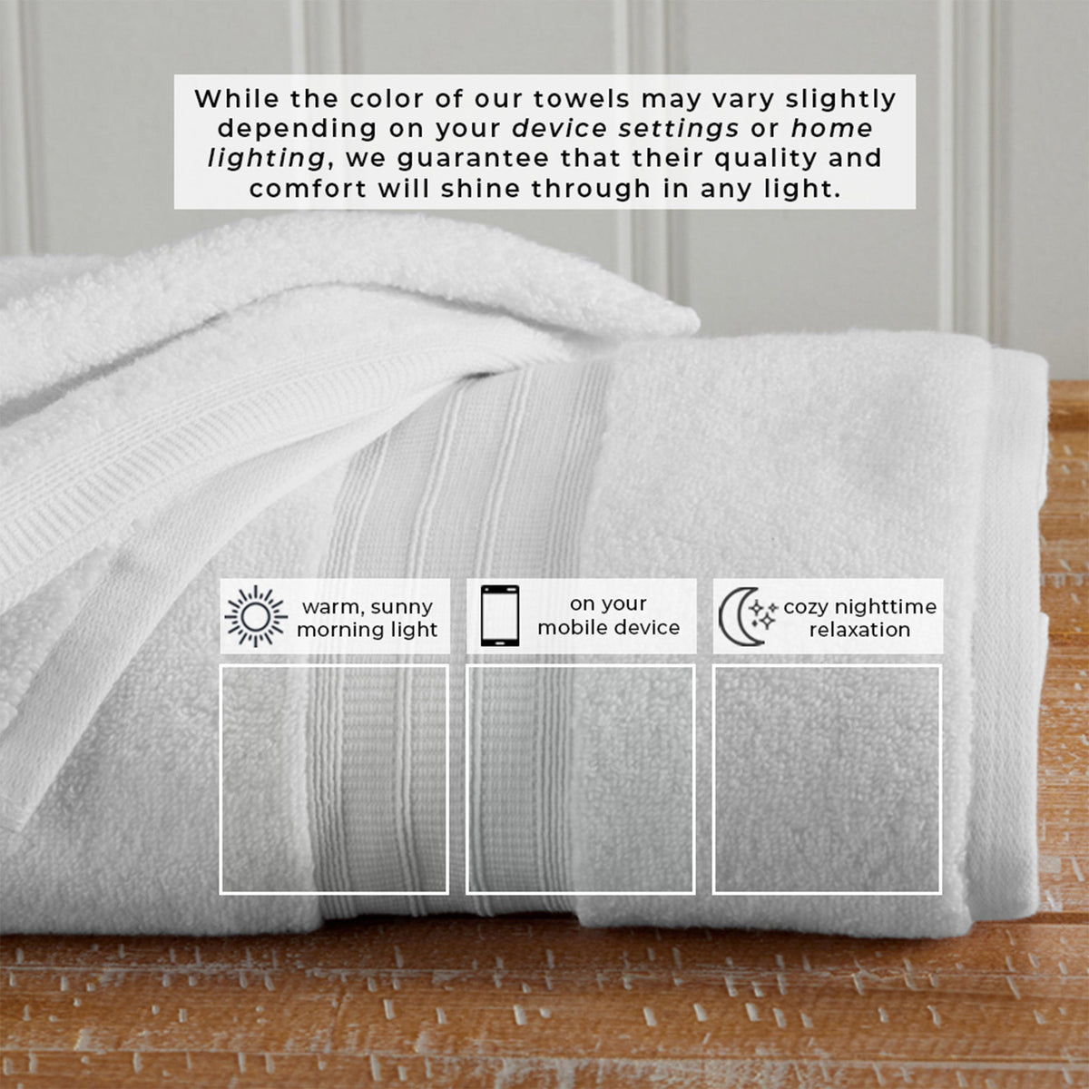 100% Cotton Premium Bath Towel Set - Chiara Collection